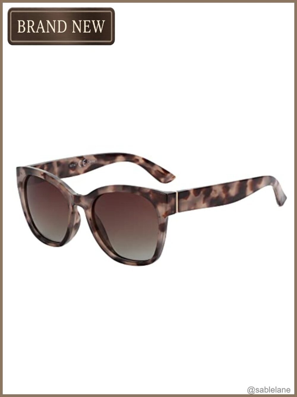 Polarized Cat Eye Sunglasses Oversized Retro UV400